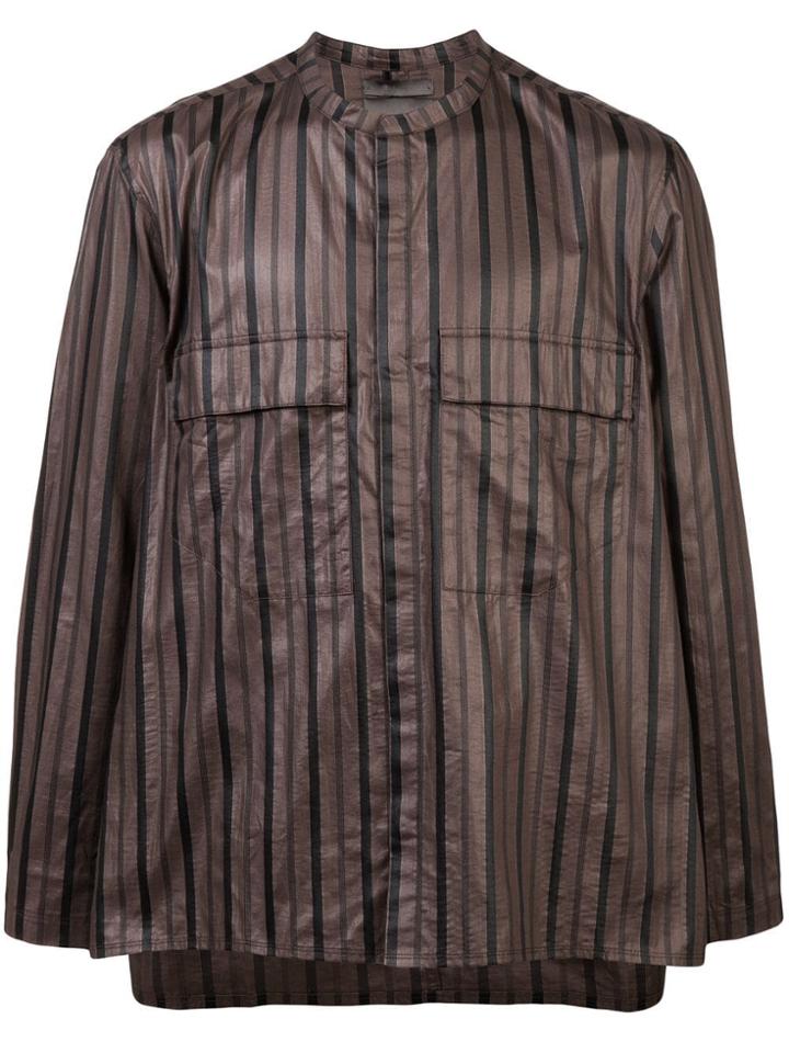 Siki Im Striped Blouse - Brown