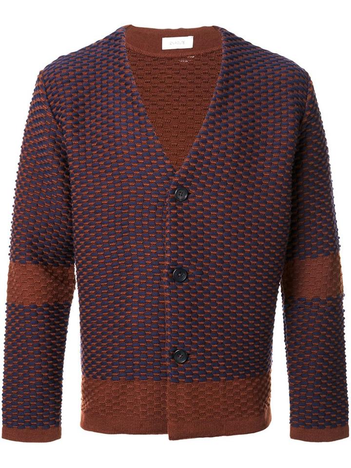 En Route Panel Cord Cardigan