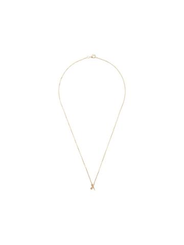 Daou 18kt Yellow Gold Kiss Diamond Pave Pendant Necklace