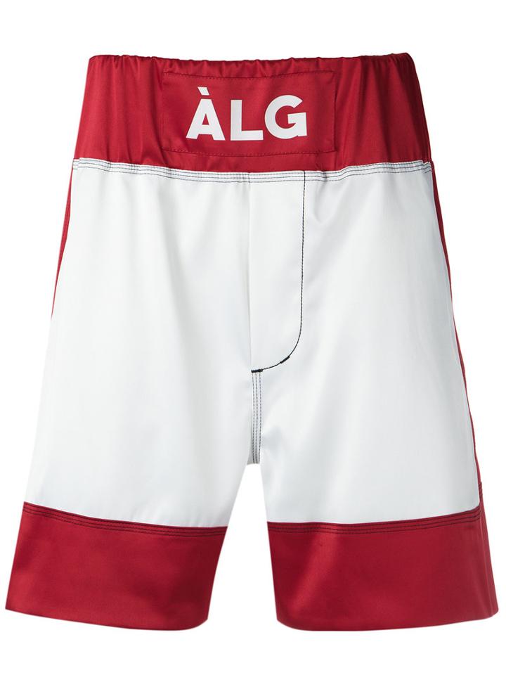 À La Garçonne - Boxy Bermuda Shorts - Men - Elastodiene/polyester - M, White, Elastodiene/polyester