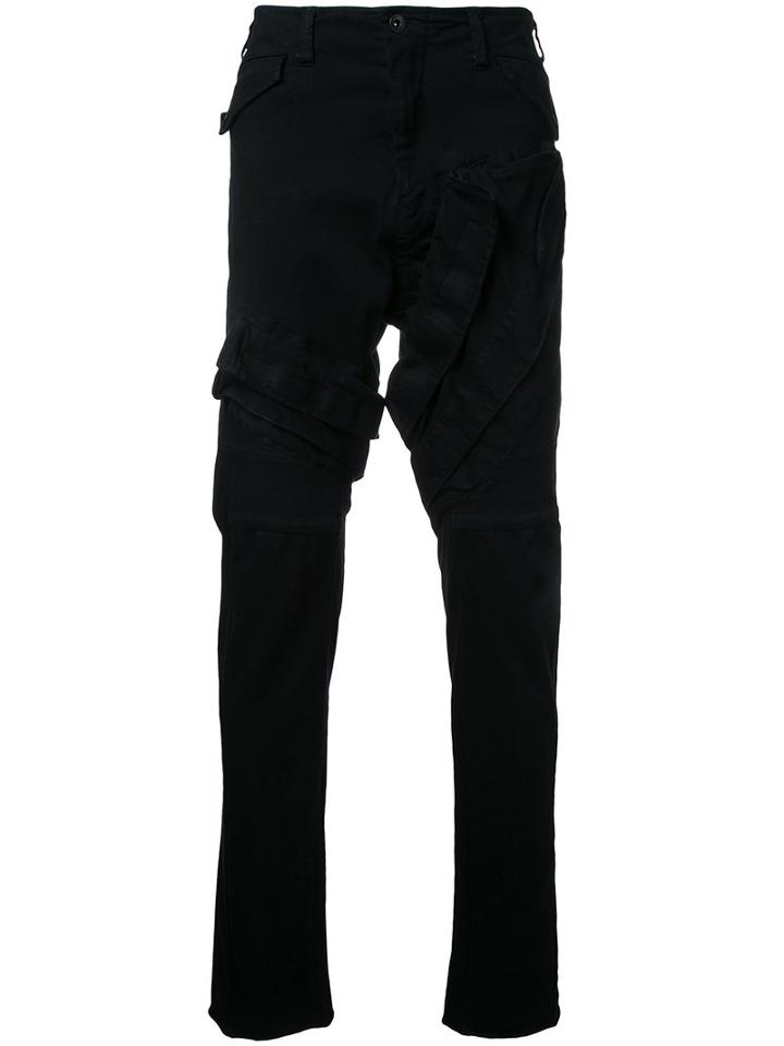 Julius - Stitched Panel Jeans - Men - Cotton/polyester/polyurethane - 3, Black, Cotton/polyester/polyurethane