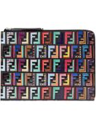 Fendi Monogram Clutch - Black