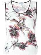 Blumarine Floral Print Tank Top