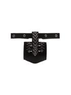 Okhtein Black Rodhawk Wristlet Leather Belt Bag