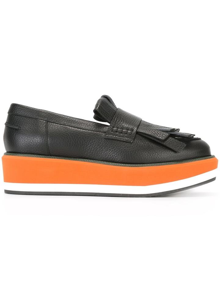 Paloma Barceló Fringed Wedge Loafers