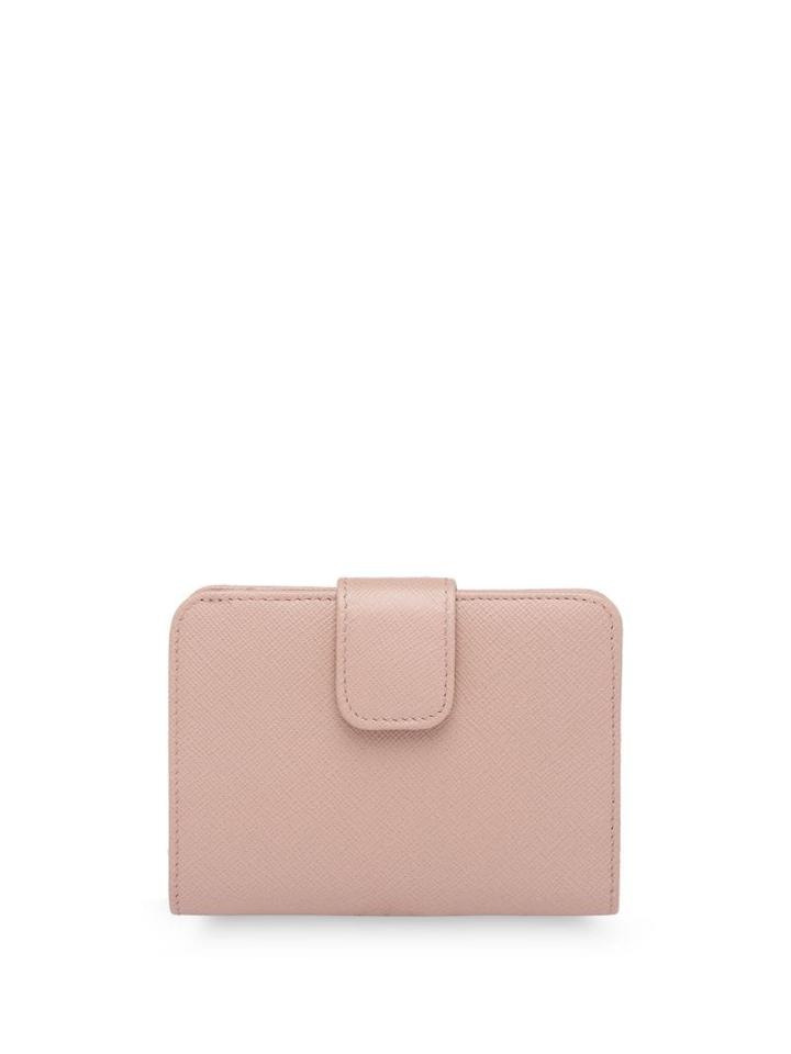 Prada Saffiano Leather Bifold Wallet - Pink