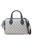 Gucci - Gg Supreme Top Handle Bag - Women - Leather/canvas/metal - One Size, Women's, Blue, Leather/canvas/metal