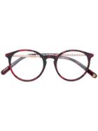 Balmain Round Frame Glasses - Red