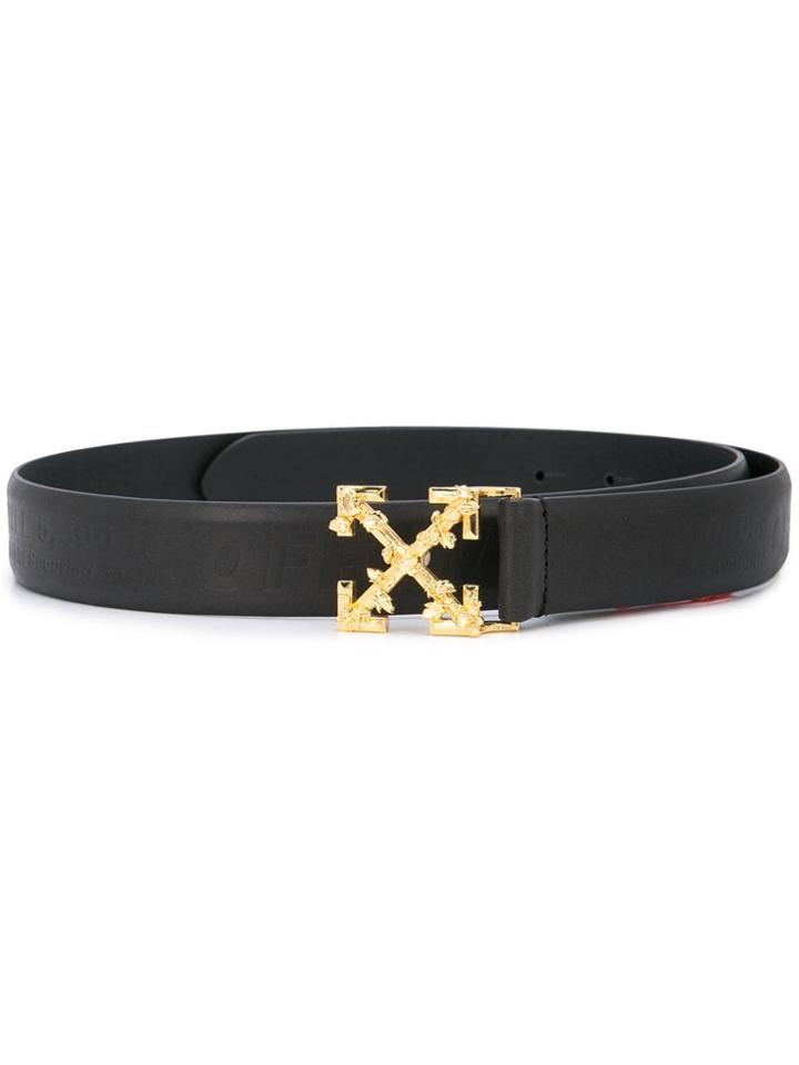 Off-white Arrow Buckle Industrial Belt - Black