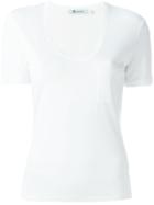 T By Alexander Wang Scoop Neck T-shirt - White