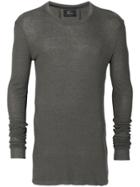 Lost & Found Ria Dunn Elongated Sleeves Slim-fit Jumper - Grey