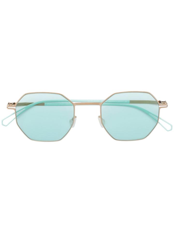 Mykita Hexagonal Shaped Sunglasses - Green