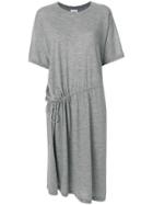 Barrie Cashmere Drawstring Dress - Grey