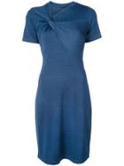 Elie Tahari Ruched Detail Dress - Blue