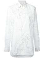Paul Smith Patterned Shirt, Men's, Size: 16 1/2, White, Cotton