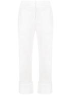 Marina Moscone Turn Up Hems Trousers - White