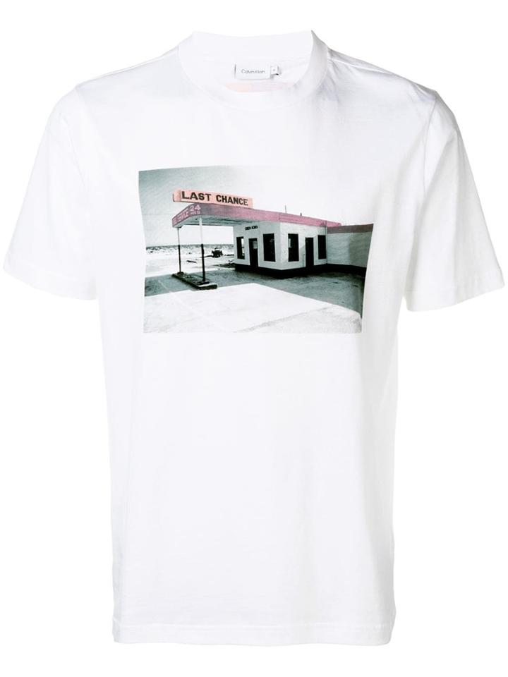 Calvin Klein Graphic Printed T-shirt - White