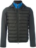 Moncler Hooded Padded Jacket, Men's, Size: Large, Green, Polyamide/cotton