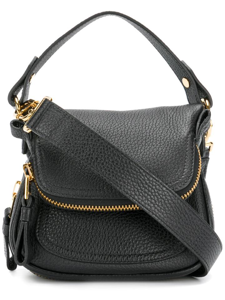 Tom Ford Zipped Shoulder Bag - Black