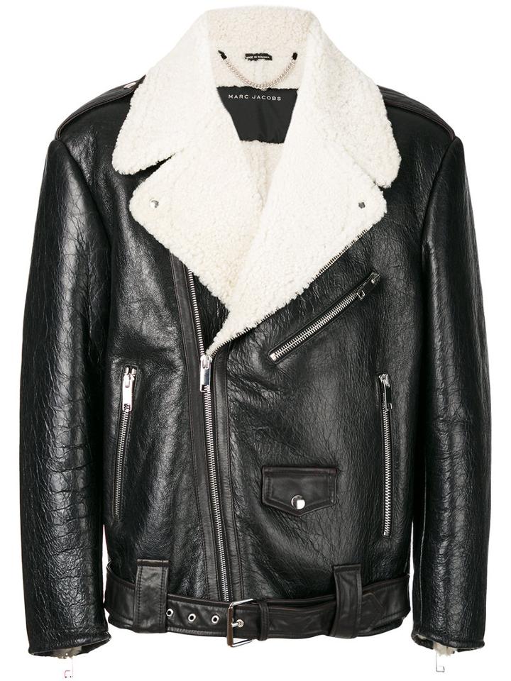 Marc Jacobs - Shearling Lined Jacket - Men - Cotton/lamb Skin/lamb Fur - 48, Black, Cotton/lamb Skin/lamb Fur