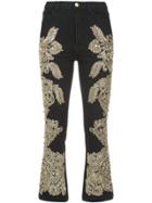 Amen Sequin Embellished Jeans - Black