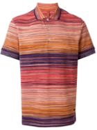 Missoni Digital Print Polo Shirt, Men's, Size: Xxl, Yellow/orange, Cotton