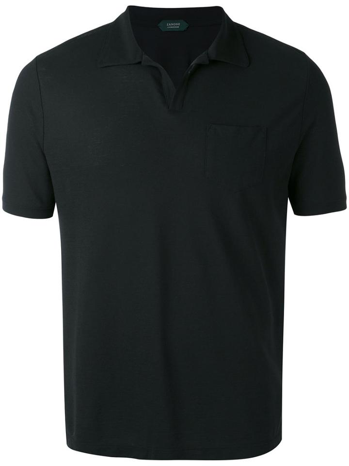 Zanone - Polo Shirt - Men - Cotton - 50, Black, Cotton