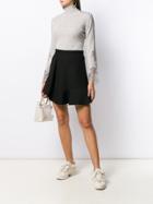 Ermanno Scervino Lace-trim Knit Sweater - Grey