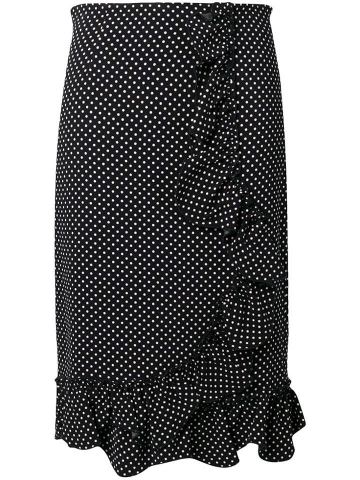 Rebecca Taylor Polka-dot Ruffle Skirt - Blue