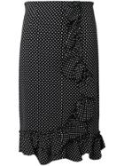 Rebecca Taylor Polka-dot Ruffle Skirt - Blue