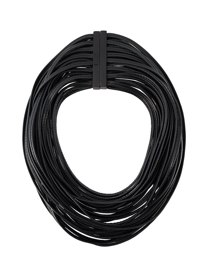 Monies Multi Strand Necklace - Black