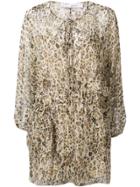 Iro Long Sleeved Summer Dress - Brown