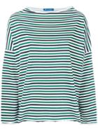 Mih Jeans - Extra Striped Top - Women - Cotton - Xs, Green, Cotton