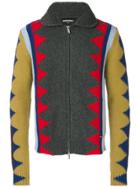 Dsquared2 Zig-zag Intarsia Cardigan - Multicolour
