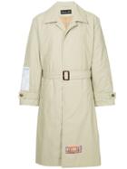 Martine Rose Back Print Single Breasted Coat - Nude & Neutrals