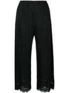 Pleats Please By Issey Miyake - Pleated Trousers - Women - Polyester - 5, Black, Polyester