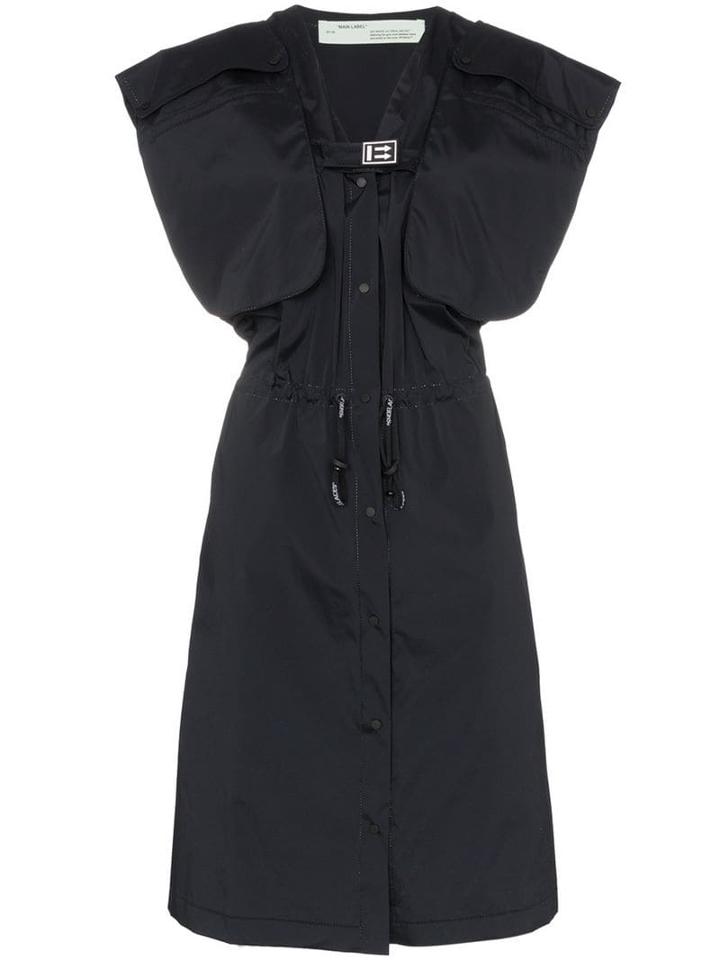 Off-white Oversized Contrast-logo Gilet - Black