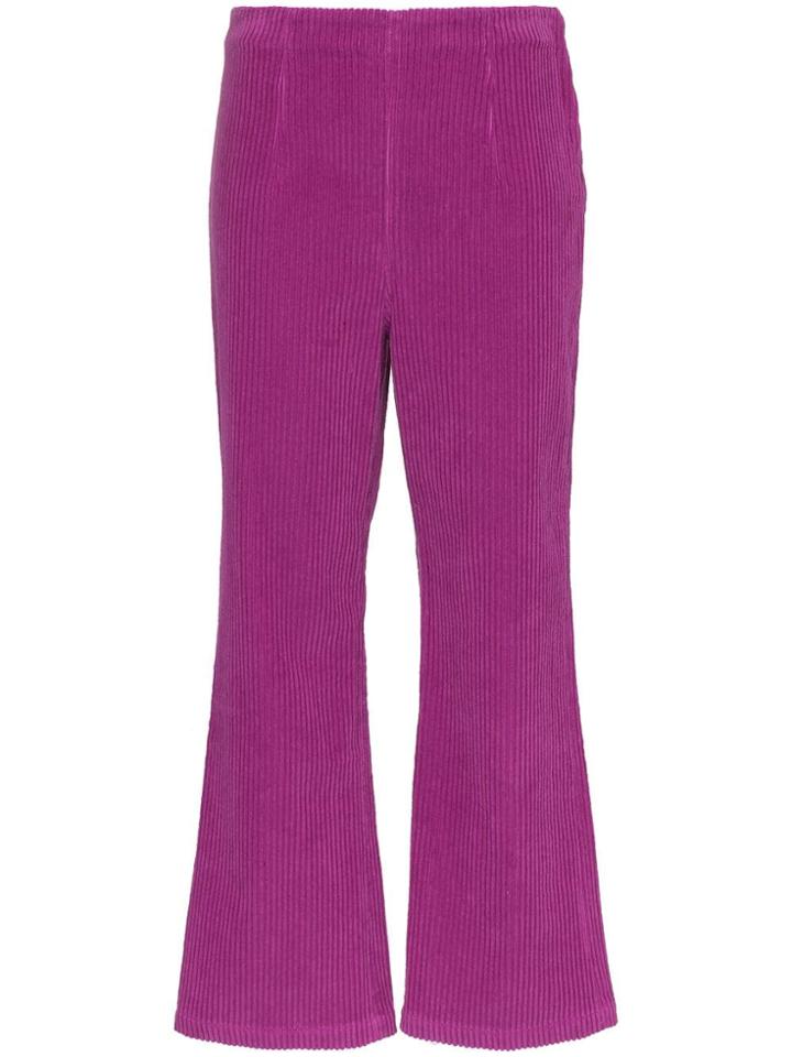 Mara Hoffman Lucy High Waist Corduroy Trousers - Purple