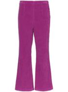 Mara Hoffman Lucy High Waist Corduroy Trousers - Purple