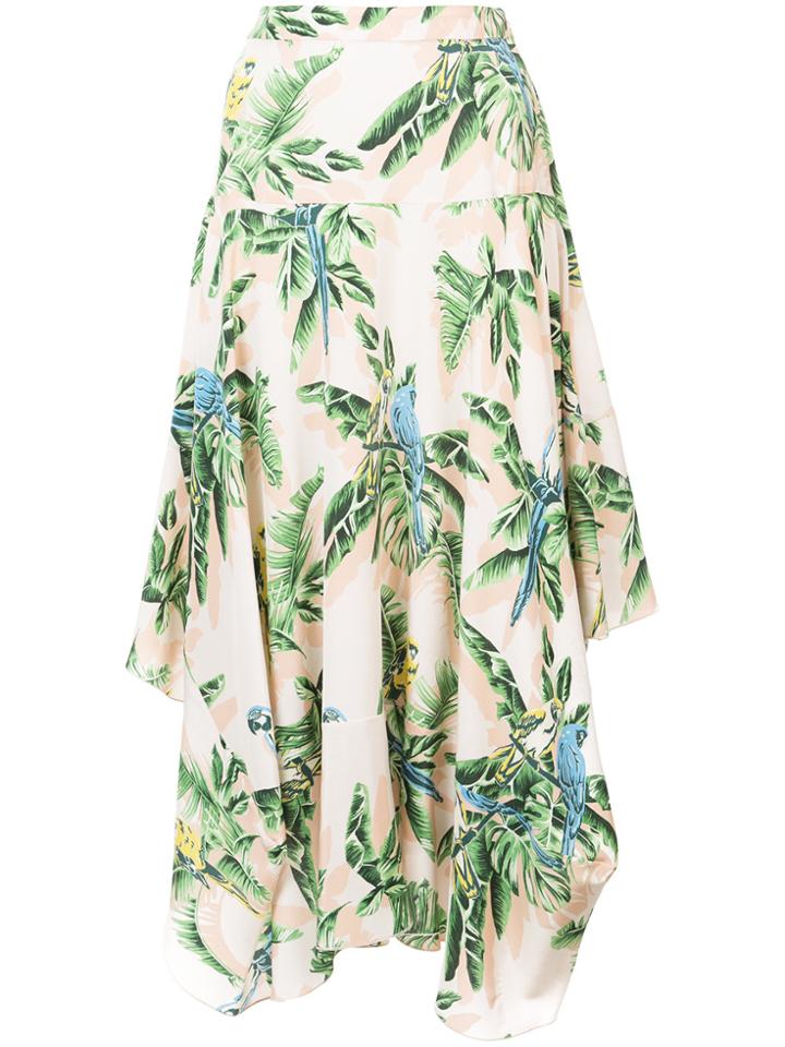 Stella Mccartney Asymmetric Printed Skirt - Nude & Neutrals