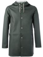 Stutterheim 'stockholm' Raincoat, Adult Unisex, Size: Medium, Green, Cotton/polyester/pvc