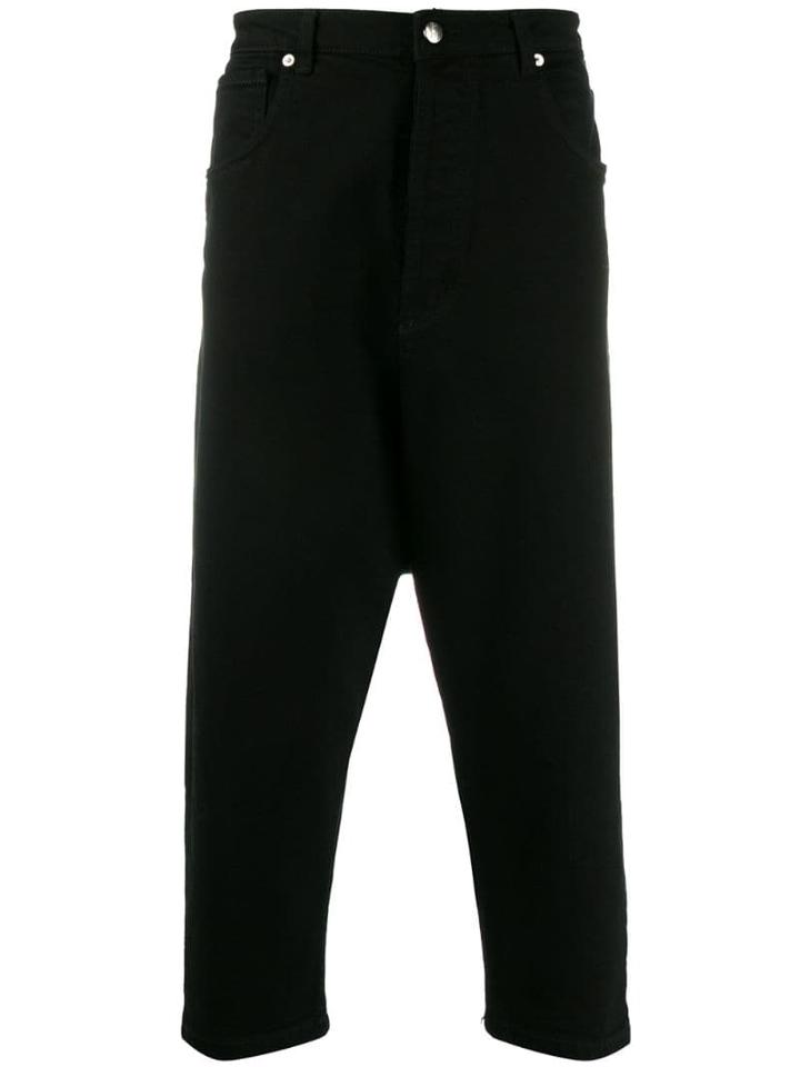 Société Anonyme Cropped Drop-crotch Jeans - Black