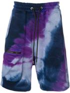 Mauna Kea Tie-dye Track Shorts - Purple