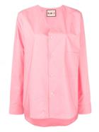 Plan C V-neck Shirt - Pink