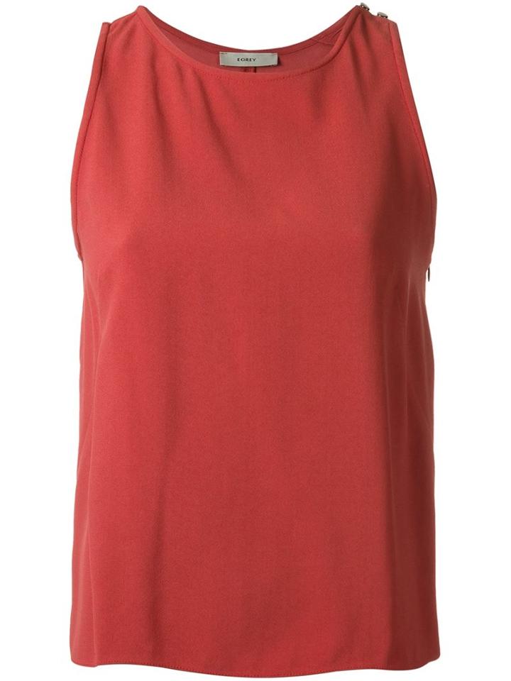 Egrey Sleeveless Top, Women's, Size: 40, Brown, Acetate