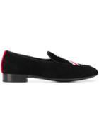Giuseppe Zanotti Front Logo Loafers - Black