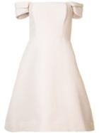 Fit And Flare Cocktail Dress - Women - Silk/cotton/polyester - 12, Pink/purple, Silk/cotton/polyester, Halston Heritage