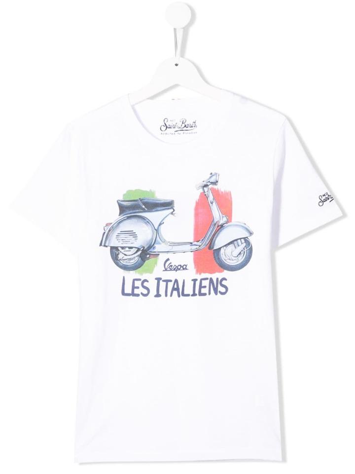 Mc2 Saint Barth Kids Teen Les Italiens T-shirt - White