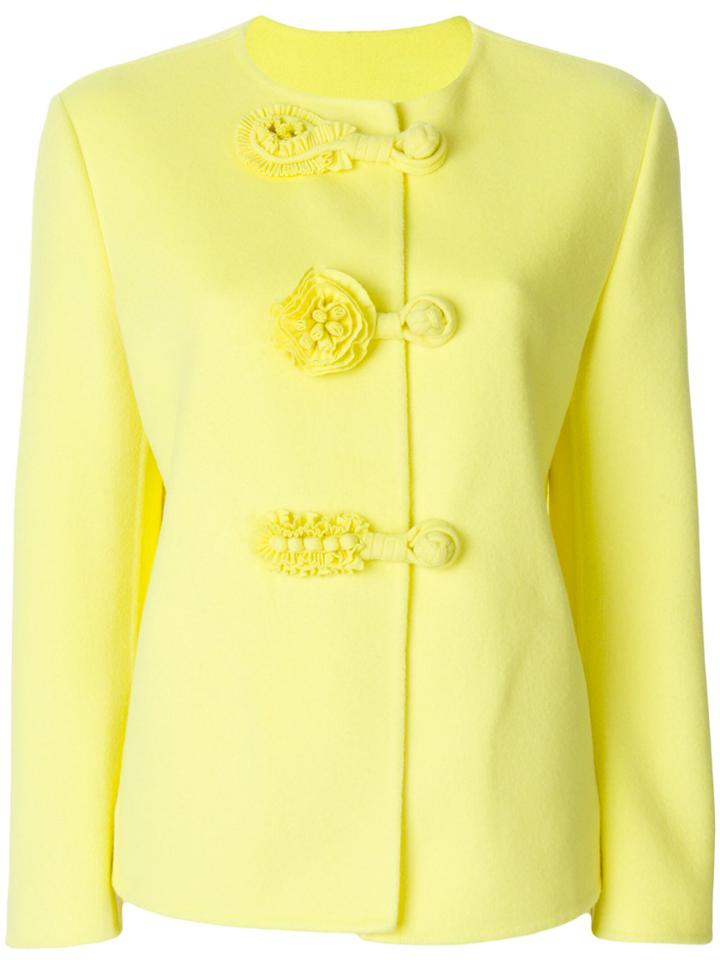 Ermanno Scervino Toggle Fastening Jacket - Yellow & Orange