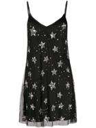 P.a.r.o.s.h. Sequin-embellished Star Dress - Black